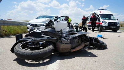 Kırıkkale’de otomobil ile motosiklet çarpıştı: 1 ağır yaralı