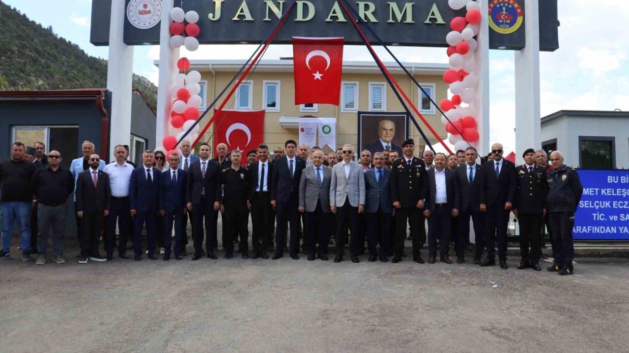 Kazancı Jandarma Karakol Komutanlığı ile lojman binası hizmete açıldı