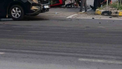Ankara’da kontrolden çıkan itfaiye aracı takla attı