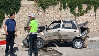 Karaman'da Zincirleme Kaza: Otomobil Sürücüsü Yaralandı