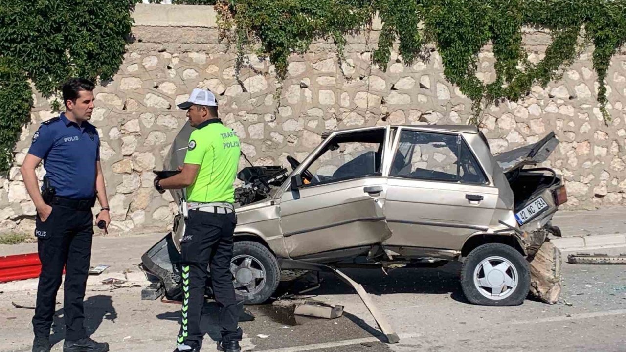 Karaman'da Zincirleme Kaza: Otomobil Sürücüsü Yaralandı