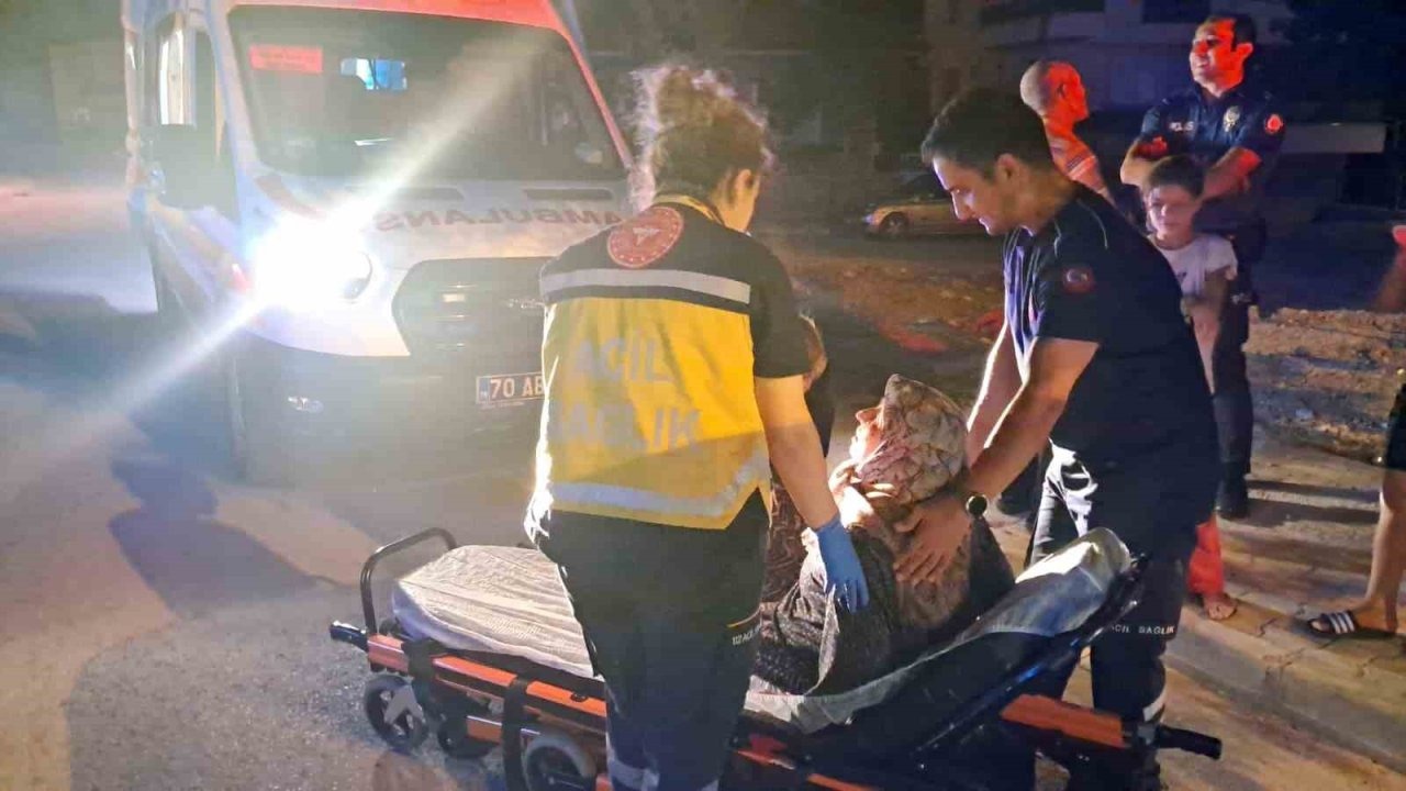 Karaman’da oğlunun darp ettiği yaşlı kadın evine kilitlendi