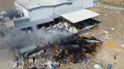Karaman’da geri dönüşüm tesisinde yangın