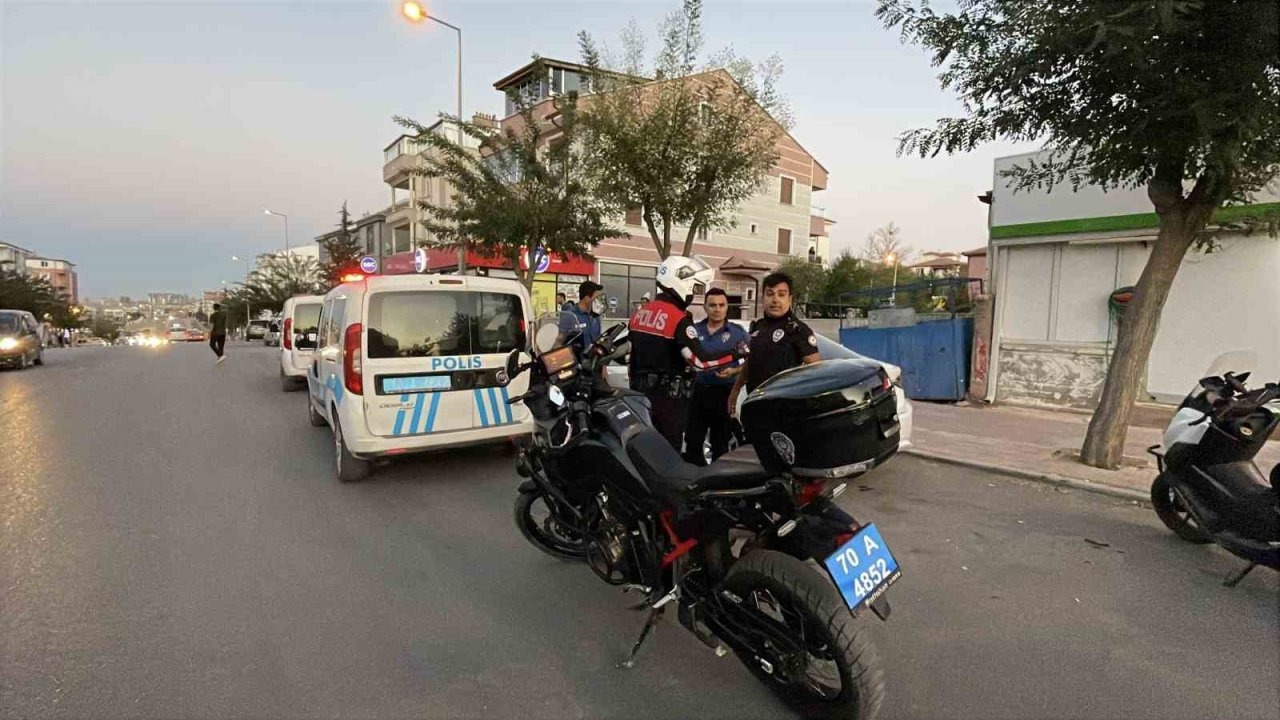 Karaman’da Film Gibi Kovalamaca: ‘Dur’ İhtarına Uymayan Motosikletli Yakalandı