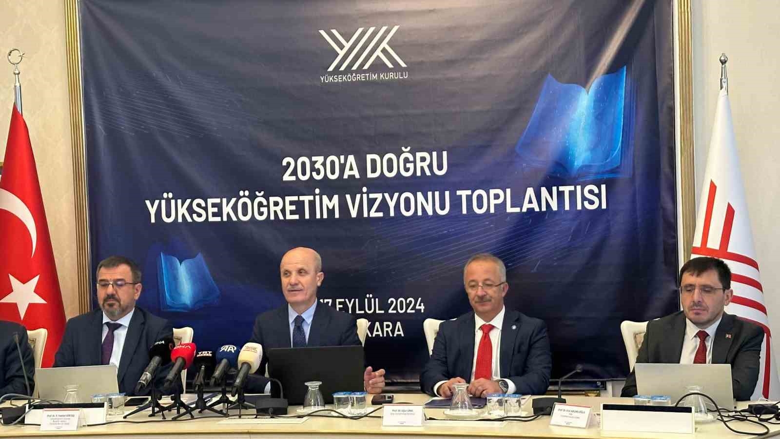 YÖK Başkanı Özvar, '2030 Vizyonu' için 5 bölgesel toplantı düzenleneceğini bildirdi-1