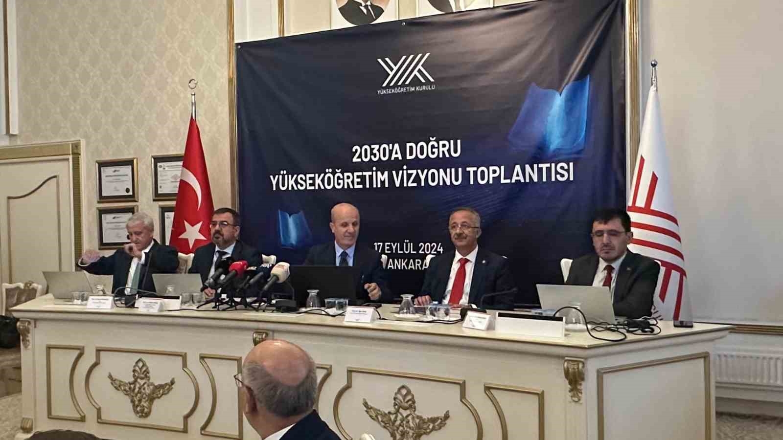 YÖK Başkanı Özvar, '2030 Vizyonu' için 5 bölgesel toplantı düzenleneceğini bildirdi-4