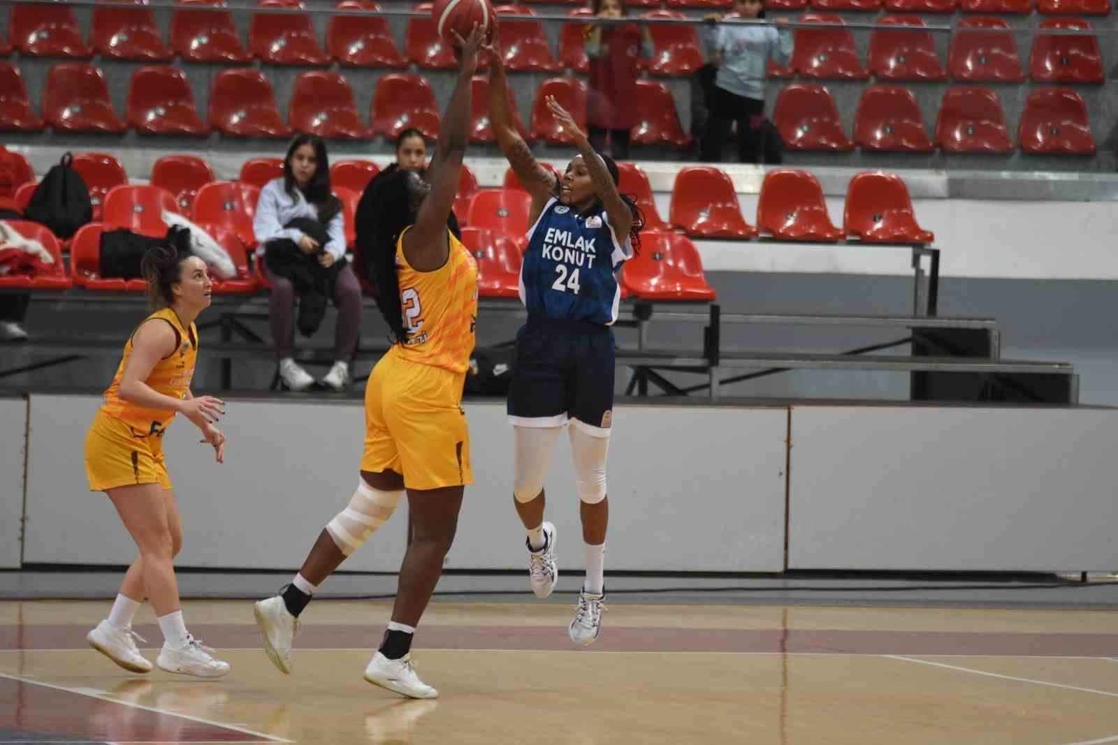TKBL: Melikgazi Kayseri Basketbol: 76-Emlak Konut: 84-2