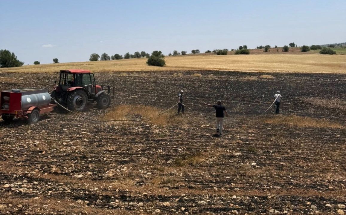 Karaman'da 200 Dekar Ekili Alan Yangında Kül Oldu-2