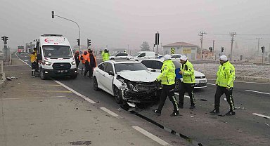 Aksaray'da taziye dönüşü kaza: 4 yaralı