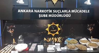 Başkentte narkotik operasyonu: 4 buçuk milyon liralık uyuşturucu ele geçirildi