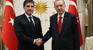 Cumhurbaşkanı Erdoğan, Irak Kürt Bölgesel Yönetimi Başkanı Barzani'yi kabul etti
