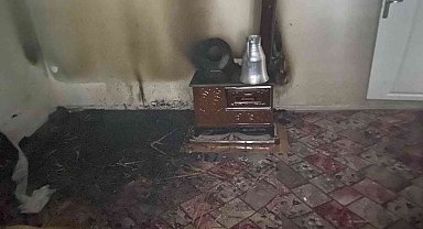 Konya'da müstakil evde yangın