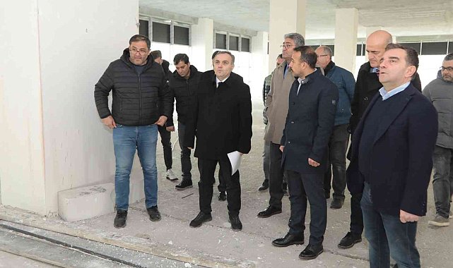 Rektör Altun, ERAGEM inşaatında incelemelerde bulundu