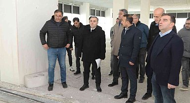 Rektör Altun, ERAGEM inşaatında incelemelerde bulundu