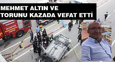 Karaman'da hafif ticari araç alt geçide düştü: 2 ölü, 1 yaralı