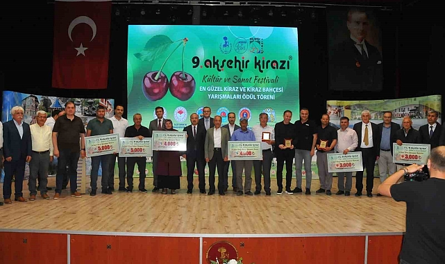 Akşehir Kirazı Kültür ve Sanat Festivali'nde çiftçiler ödüllendirildi