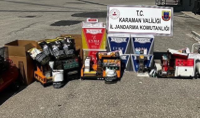 Jandarmadan kaçak tütün ve makaron operasyonu