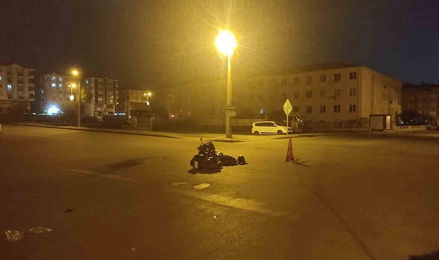 Ankara'da motosiklet ile otomobil kazası: 1 yaralı