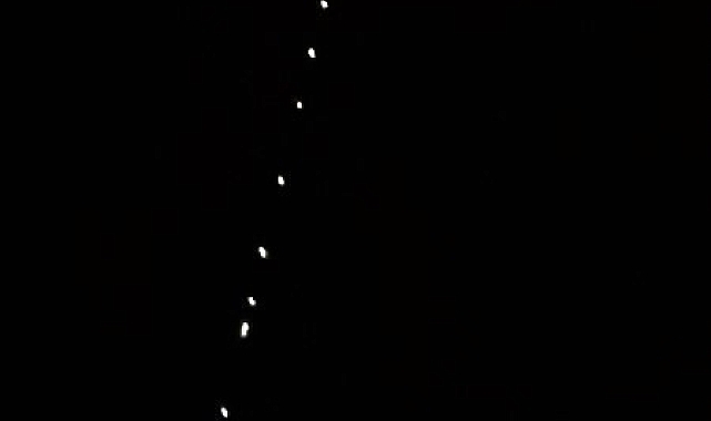 Starlink uyduları Çankırı semalarında görüldü