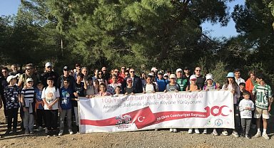 Burhaniye'de Kaymakam Memiş, doğa yürüyüşüne katıldı