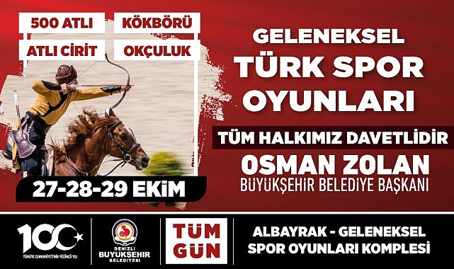 Denizli Büyükşehir ile 'Geleneksel Türk Spor Oyunları' başlıyor
