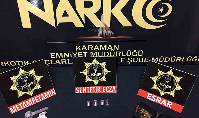 Karaman'da uyuşturucudan 2 şüpheli tutuklandı