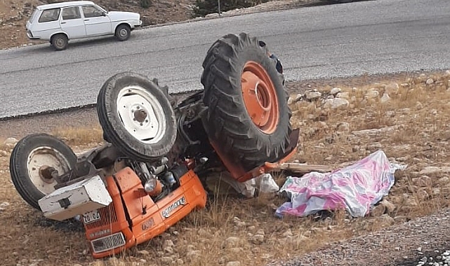 Karaman'da traktör kazası: 1ölü