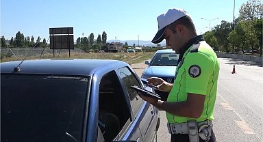 Kırıkkale'de 120 araç trafikten men edildi