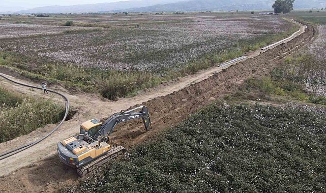 Koçarlı Bağarası Sulaması 2. Kısım yapım işi sürüyor