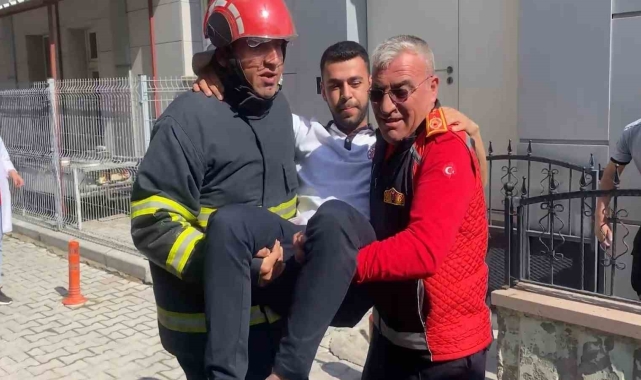 Niğde'de 112 personelinden gerçeği aratmayan yangın tatbikatı