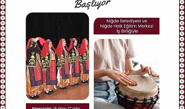 Niğde'de Ritim ve Halk Oyunları Kursu başlıyor