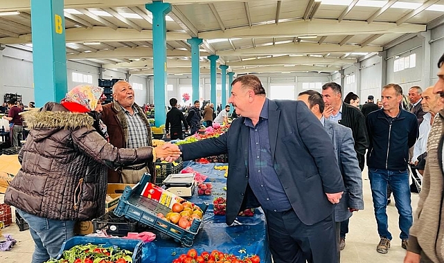 Beylikova'da vatandaşlar bu kış pazarda üşümeyecek