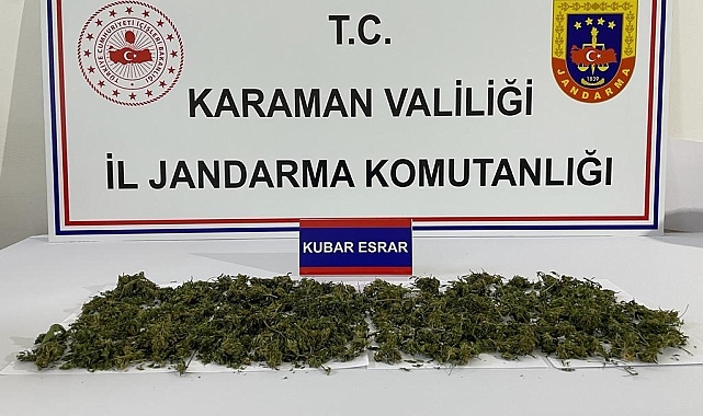Karaman'da uyuşturucu operasyonu