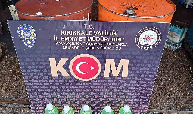 Kırıkkale'de 350 litre kaçak akaryakıt ele geçirildi: 1 gözaltı