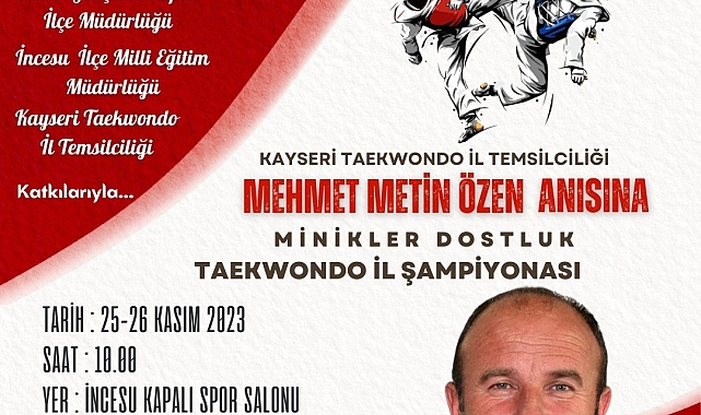Metin Özen anısına 'Taekwondo Turnuvası'