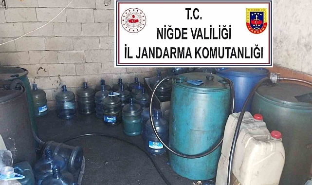 Niğde'de bin litre lisanssız akaryakıt ele geçirildi
