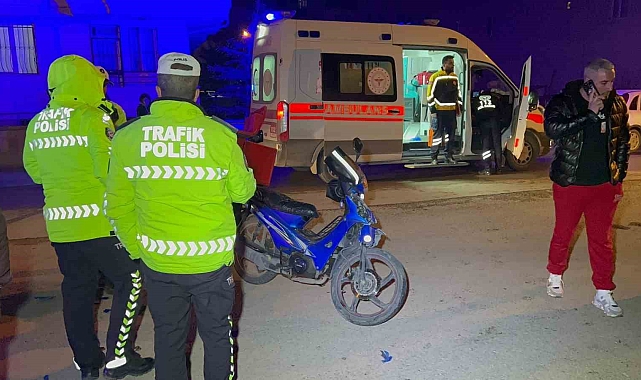 Aksaray'da motosiklet ile otomobil çarpıştı: 1 kişi yaralı