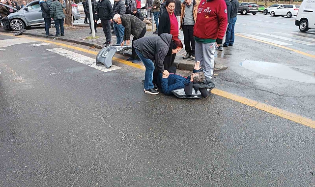 Ankara'da trafik kazası sonrası araçta yangın çıktı: 2 kişi yaralı