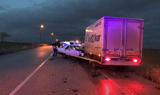 Ankara'nın Akyurt Başkent'te trafik kazası: 1 ölü, 2 yaralı