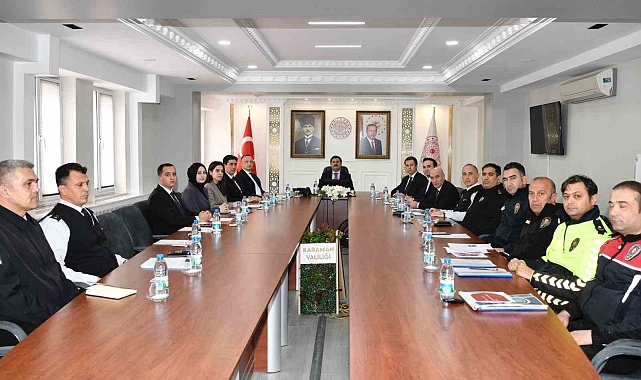 Karaman'da "İl Güvenlik ve Asayiş Koordinasyon Toplantısı" yapıldı