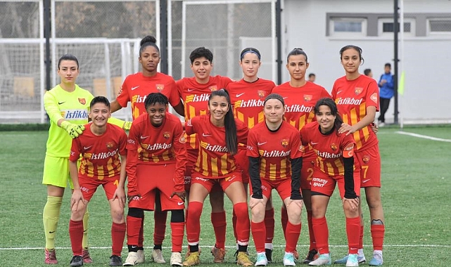 Kayseri Kadın FK, ilk yarıyı 5. sırada tamamladı