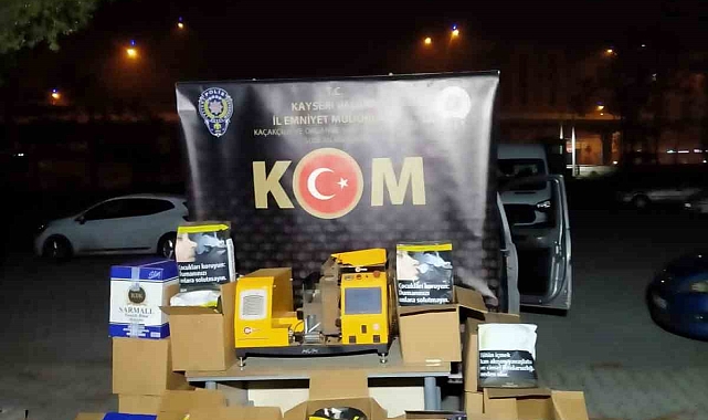 Kayseri'de kaçakçılık operasyonu: 80 bin dal doldurulmuş makaron ele geçirildi, 4 gözaltı