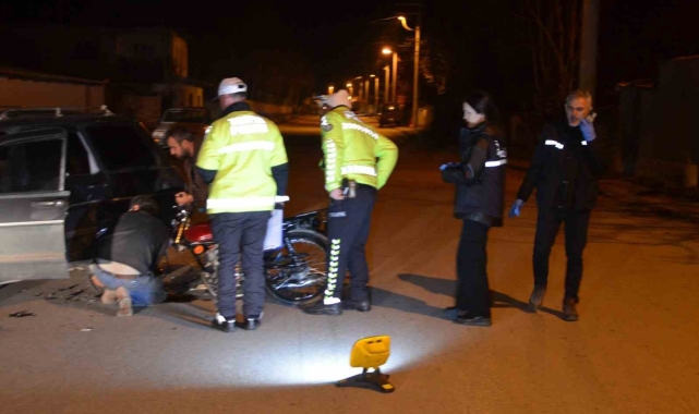 Konya'da otomobil ile motosiklet çarpıştı: 1 yaralı