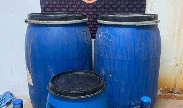 Yılbaşı öncesi kaçak içki operasyonu: 580 litre ele geçirildi