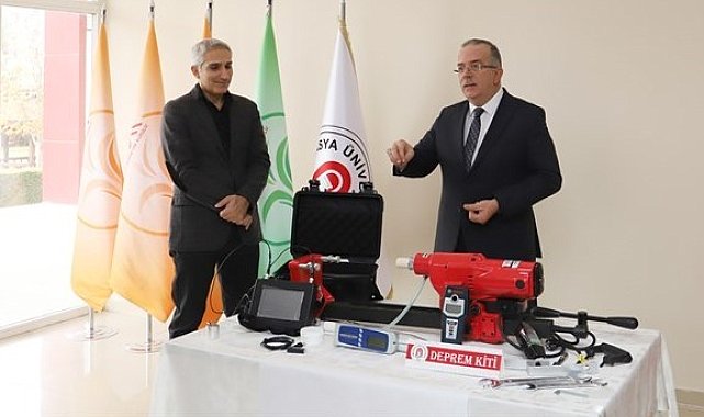Amasya Üniversitesi'ne binaların dayanıklılığını ölçecek deprem kiti alındı
