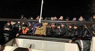 Ayvacık açıklarında 46 kaçak göçmen yakalandı