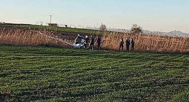 Bursa'da eğitim uçağı mecburi iniş yaptı...Pilot hafif yaralı