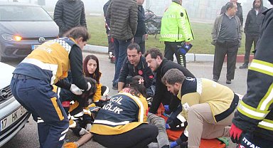 Çan'da trafik kazası: 1 yaralı