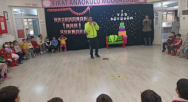 Elazığ'da öğrencilere trafik eğitimi verildi