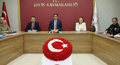Erciş'te 'Seçim Güvenliği ve Koordinasyon Toplantısı' yapıldı